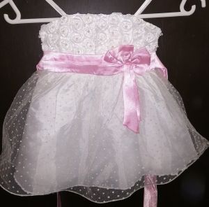 Kids Costumes to Hire - White dress 6-12 months